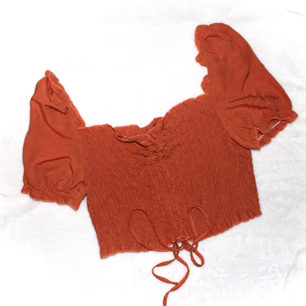 Shein Orange Off-Shoulder